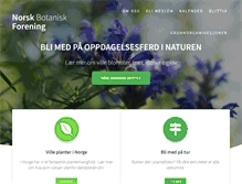 Tablet Screenshot of botaniskforening.no